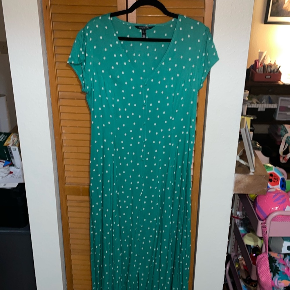 Long Tall Sally Polka Dot Maxi Dress